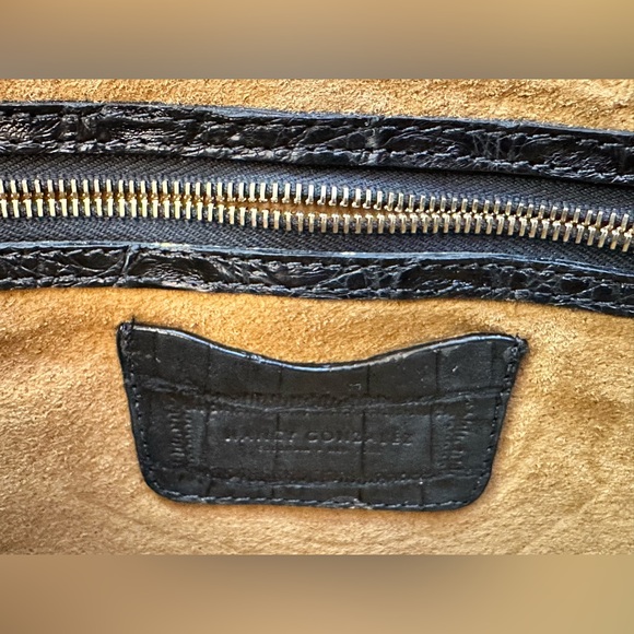 Nancy Gonzalez Croc Convertible Shoulder Bag Clutch Leopard on Calf Hair - Picture 11 of 12